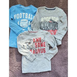 Lot of 3 - Jumping Bean Toddler Boys Long Sleeve Shirts - Size 3T and 4T